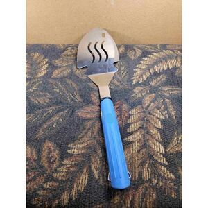 Softouch Stainless Steel Blue and Yellow Spatula with Fish Design